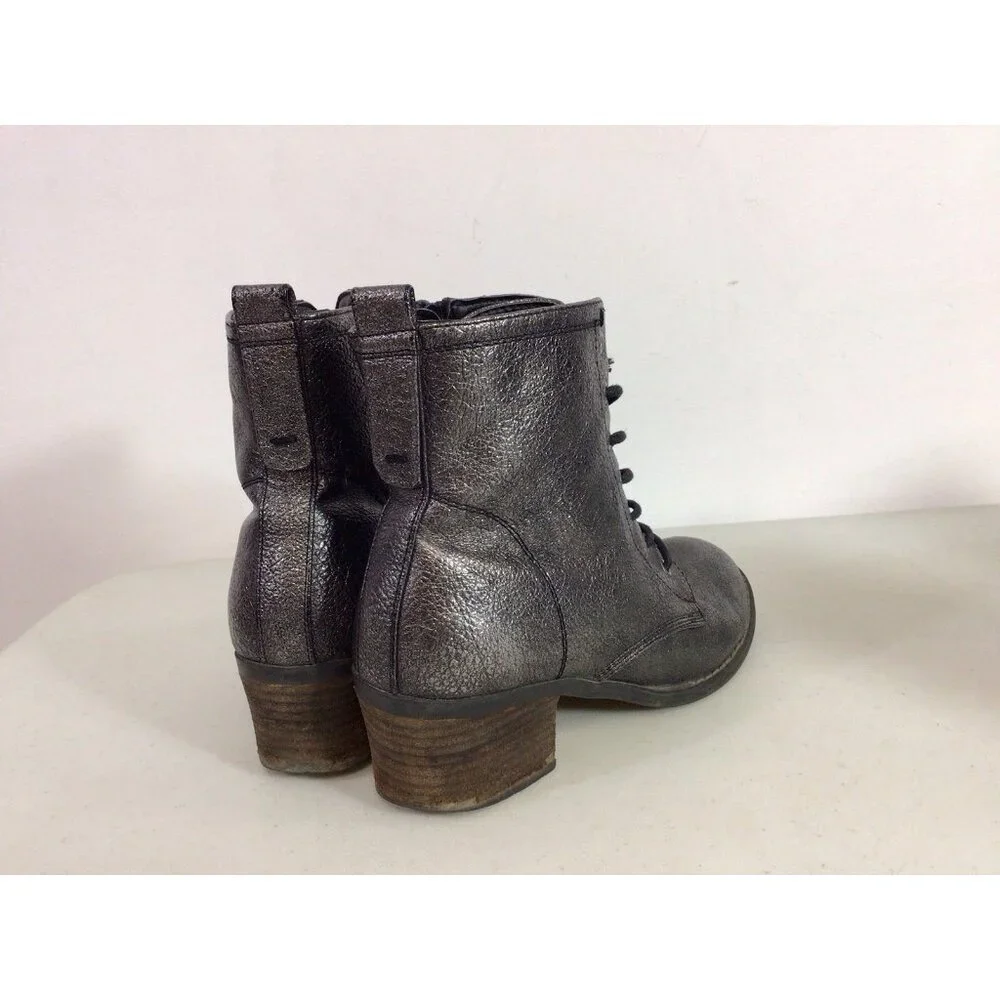 Alberto Leather Boots Y2K Combat Lace Up Womens 39